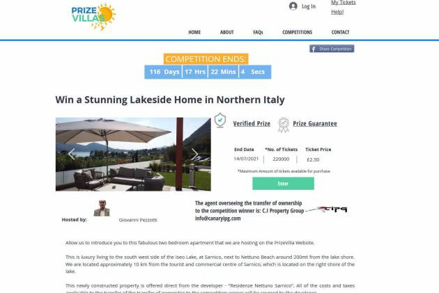 Win a Villa with Stunning Views over Lake Iseo in Northern Italy