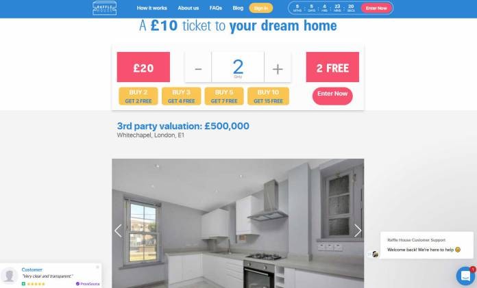 Win a Spacious Modern 2-Bedroom Flat in Whitechapel