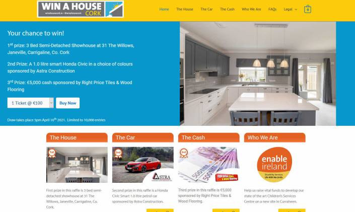 Win a New Build Three Bedroom House near Cork Ireland