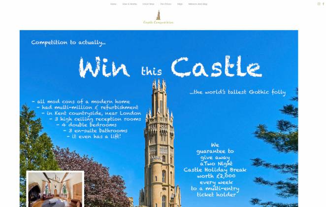 Win Eight Storey Hadlow Tower Castle in Kent
