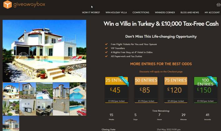 Win a Villa with Pool in Coastal Resort in Turkey