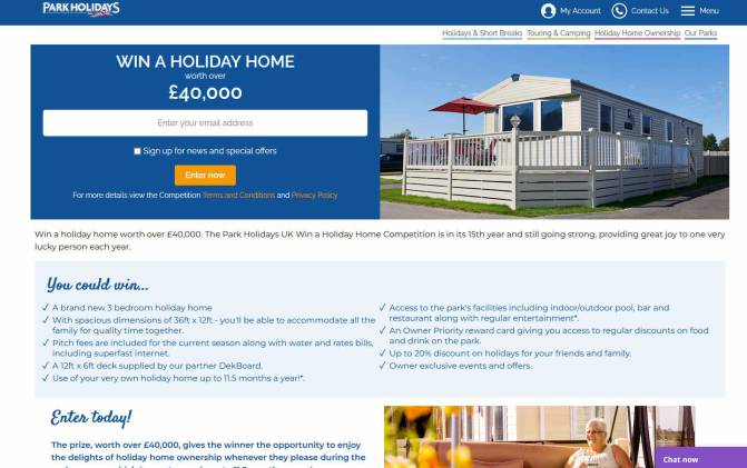 Win a Holiday Park Static Caravan in One of Many Great Locations
