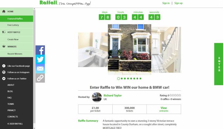 Win a Victorian Terraced House in County Durham