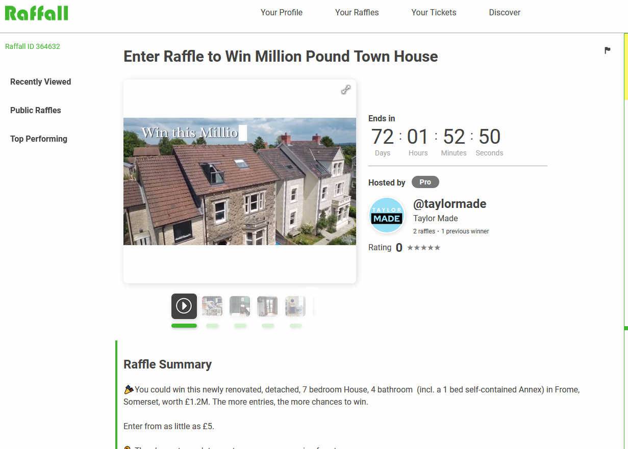 Win a Large Townhouse in Frome Somerset