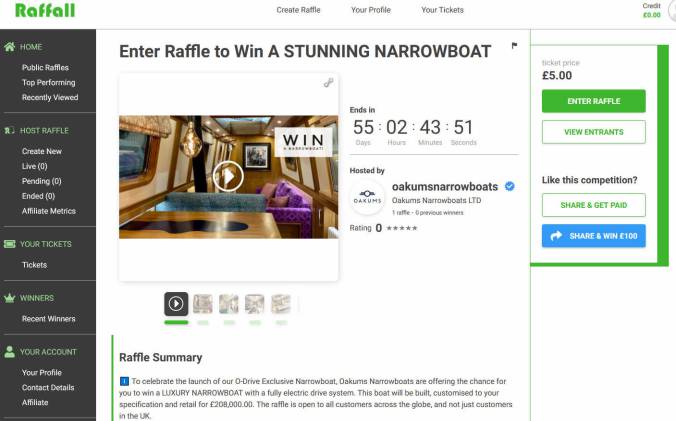 Win a Brand New Narrowboat with 6 Beths and Electric Propulsion