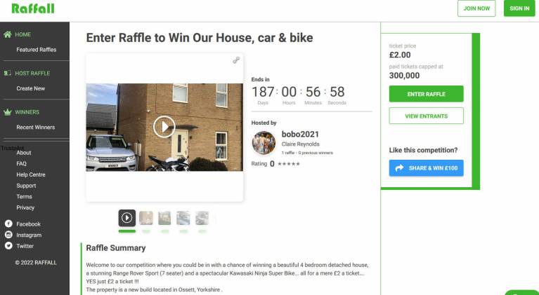 Win a House in Ossett Yorkshire with Three Bedrooms