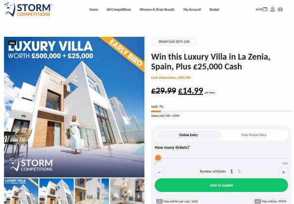 Win a Spanish Villa with Pool on the Costa Blanca