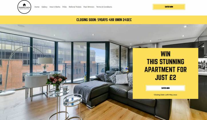 Win a Fifth Floor Flat in Essex Near Lakeside Shopping