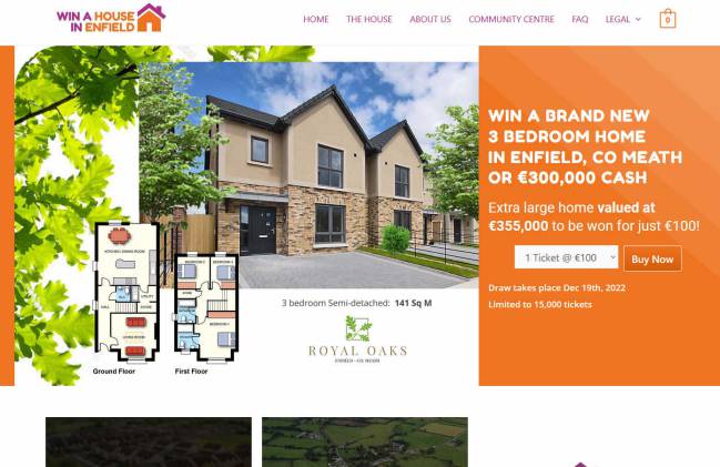 Win a New Build House in Rural Ireland Near Dublin